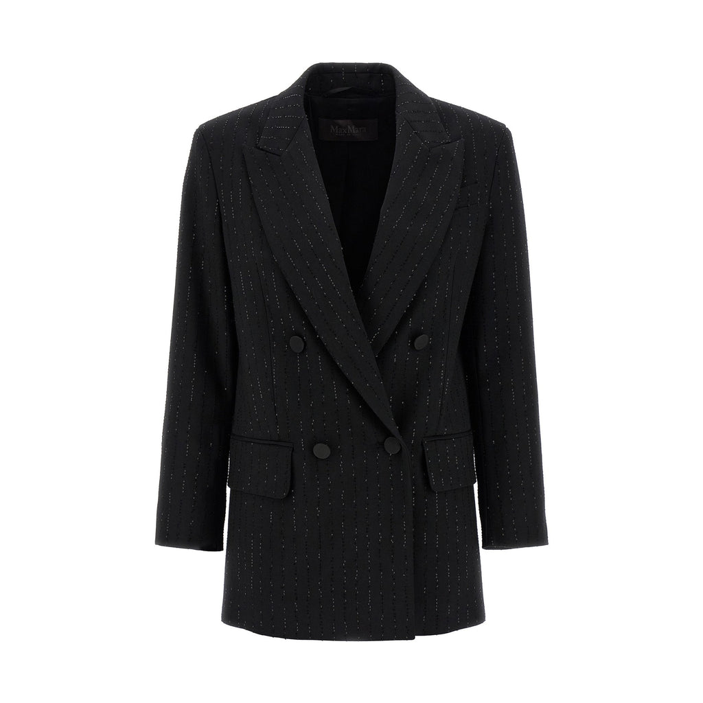 Max Mara Black Virgin Wool Blazer
