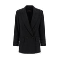 Max Mara Black Virgin Wool Blazer