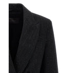 Max Mara Black Virgin Wool Blazer