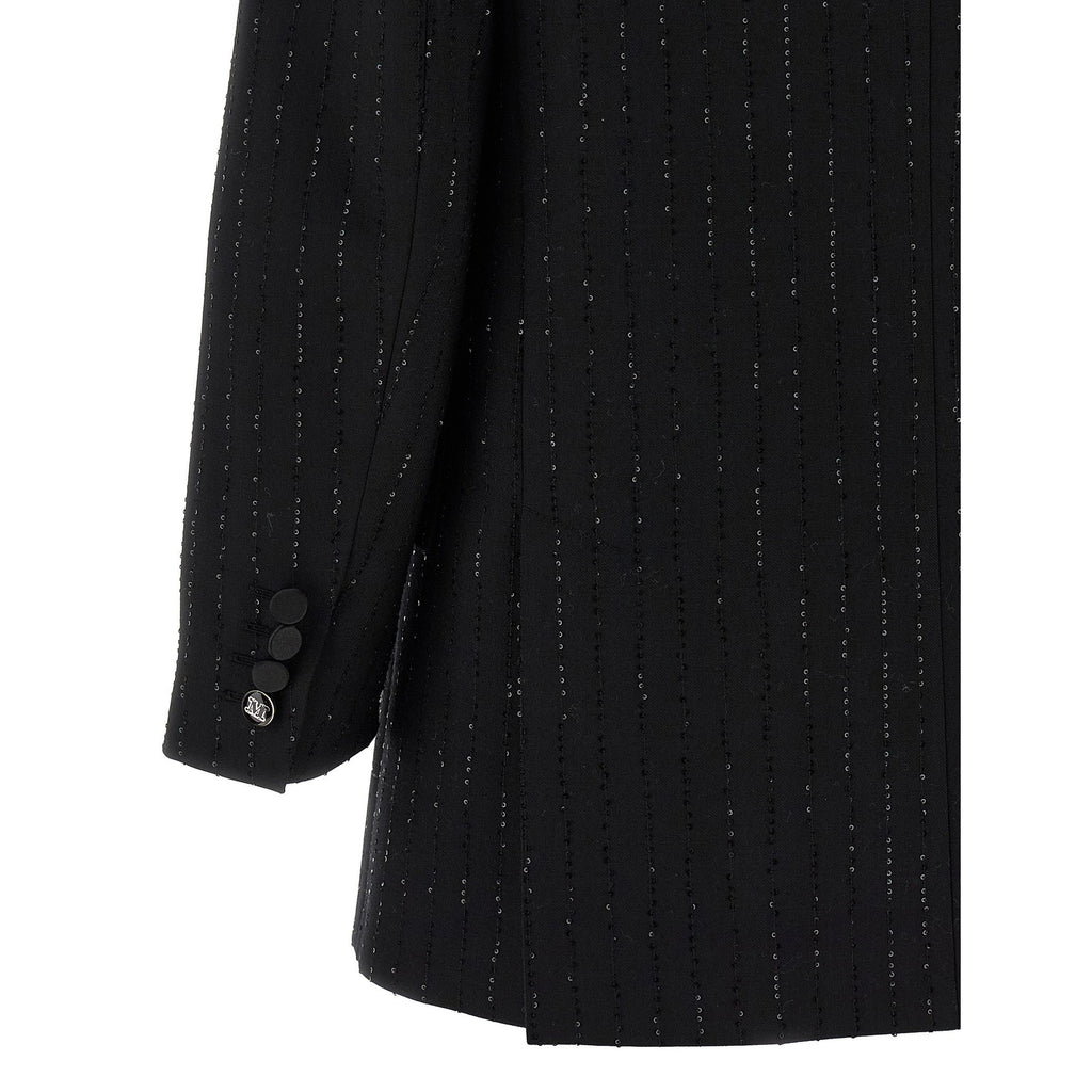 Max Mara Black Virgin Wool Blazer