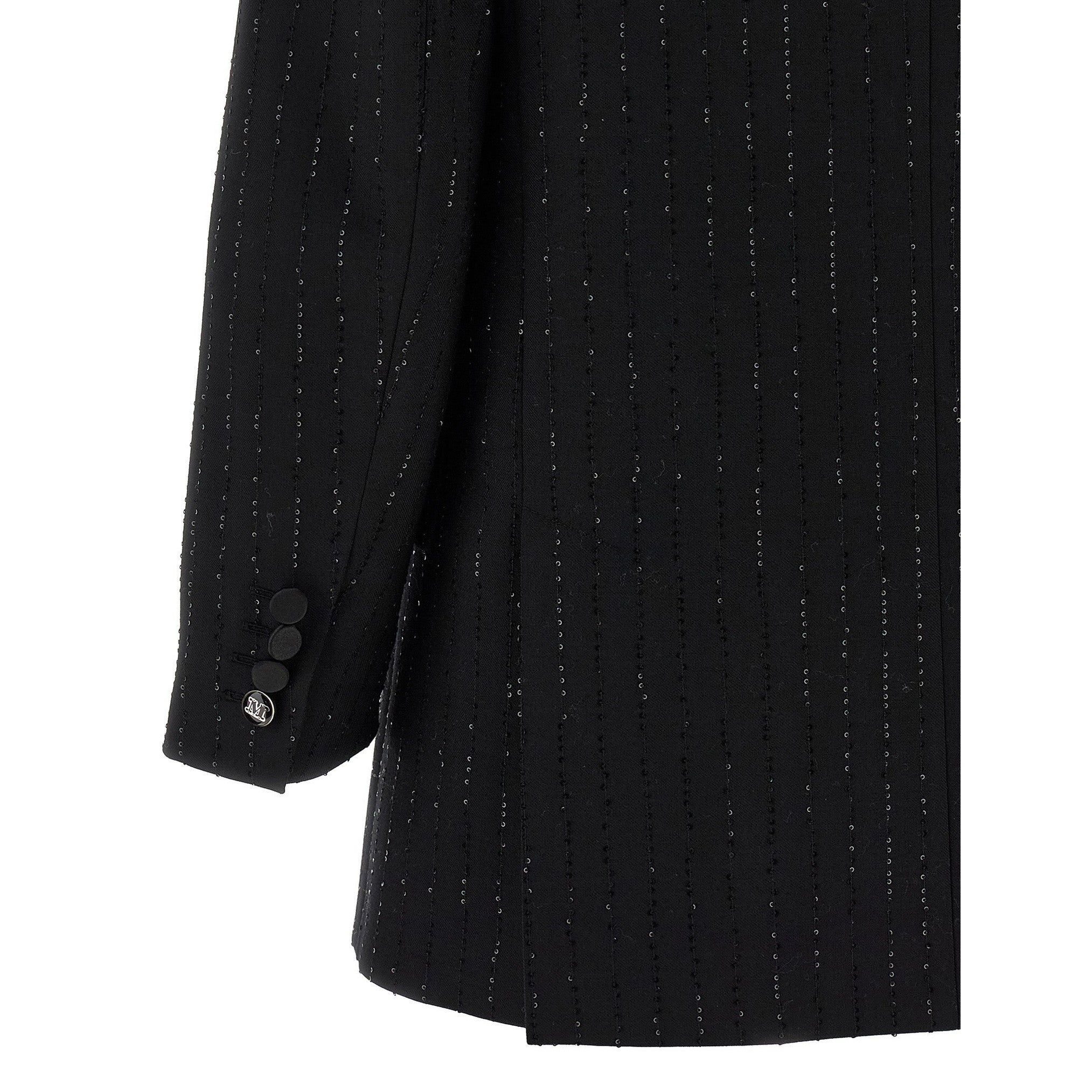 Max Mara Black Virgin Wool Blazer
