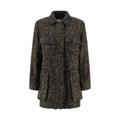 Max Mara Multicolor Virgin Wool Shell Jacket