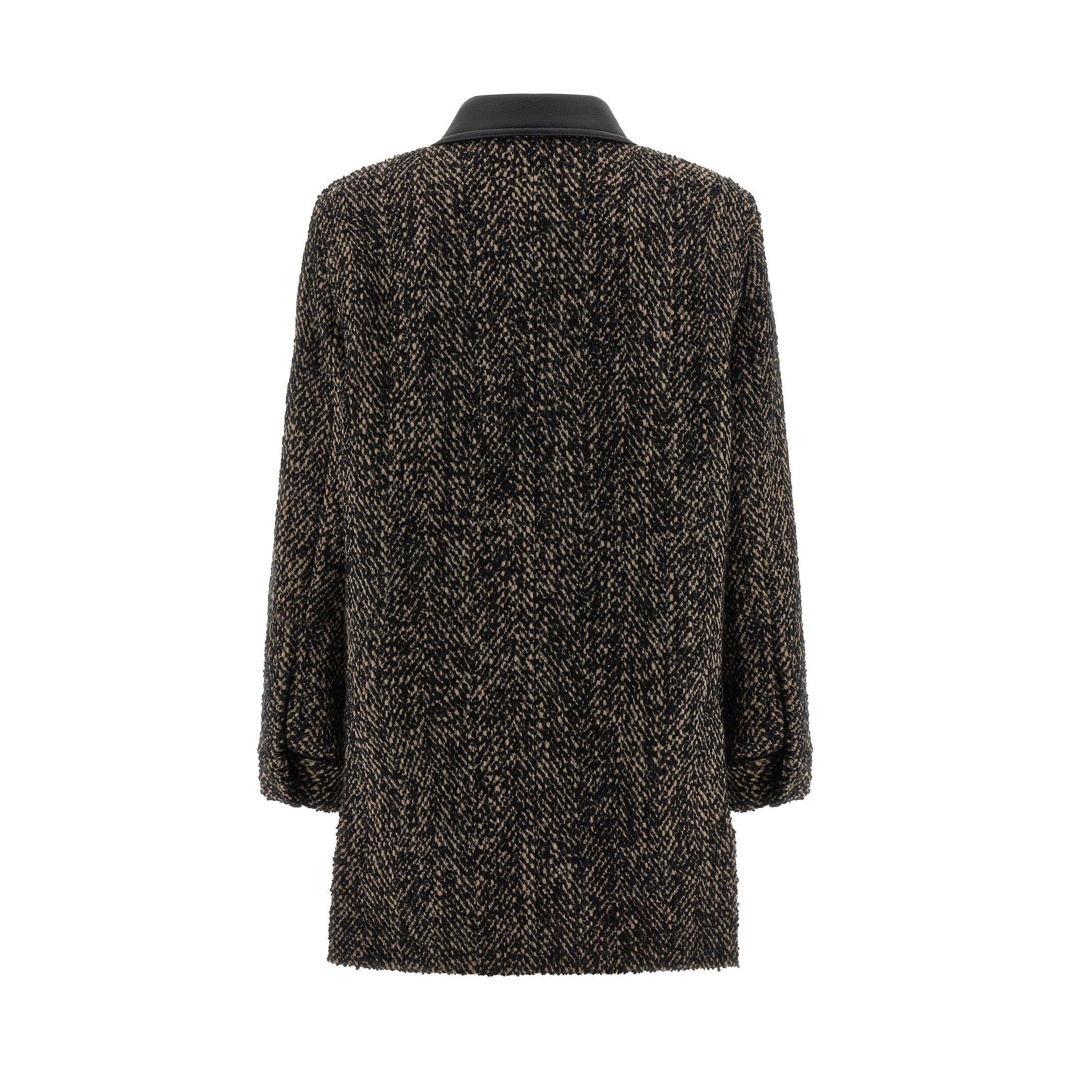 Max Mara Multicolor Virgin Wool Shell Jacket