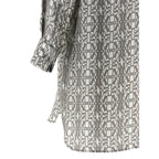 Max Mara Gray Silk Short Dress