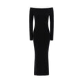 Max Mara Black Wool Long Dress