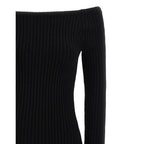 Max Mara Black Wool Long Dress