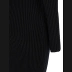 Max Mara Black Wool Long Dress