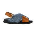 Marni Multicolor Lamb Leather Flat Sandals