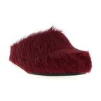 Marni Bordeaux Calfskin Clogs