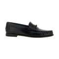 Tod's Black Calfskin Slip-On Loafers