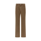 Brunello Cucinelli Beige Cotton Straight-Leg Jeans