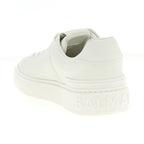 Balmain White Calfskin Sneakers