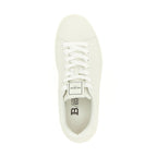 Balmain White Calfskin Sneakers