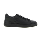 Balmain Black Calfskin Low Top Sneakers