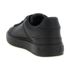 Balmain Black Calfskin Low Top Sneakers