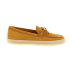 Tod's Beige Calfskin Slip-On Loafers