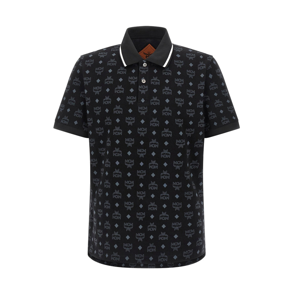 MCM Black Cotton Polo Shirt