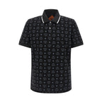 MCM Black Cotton Polo Shirt