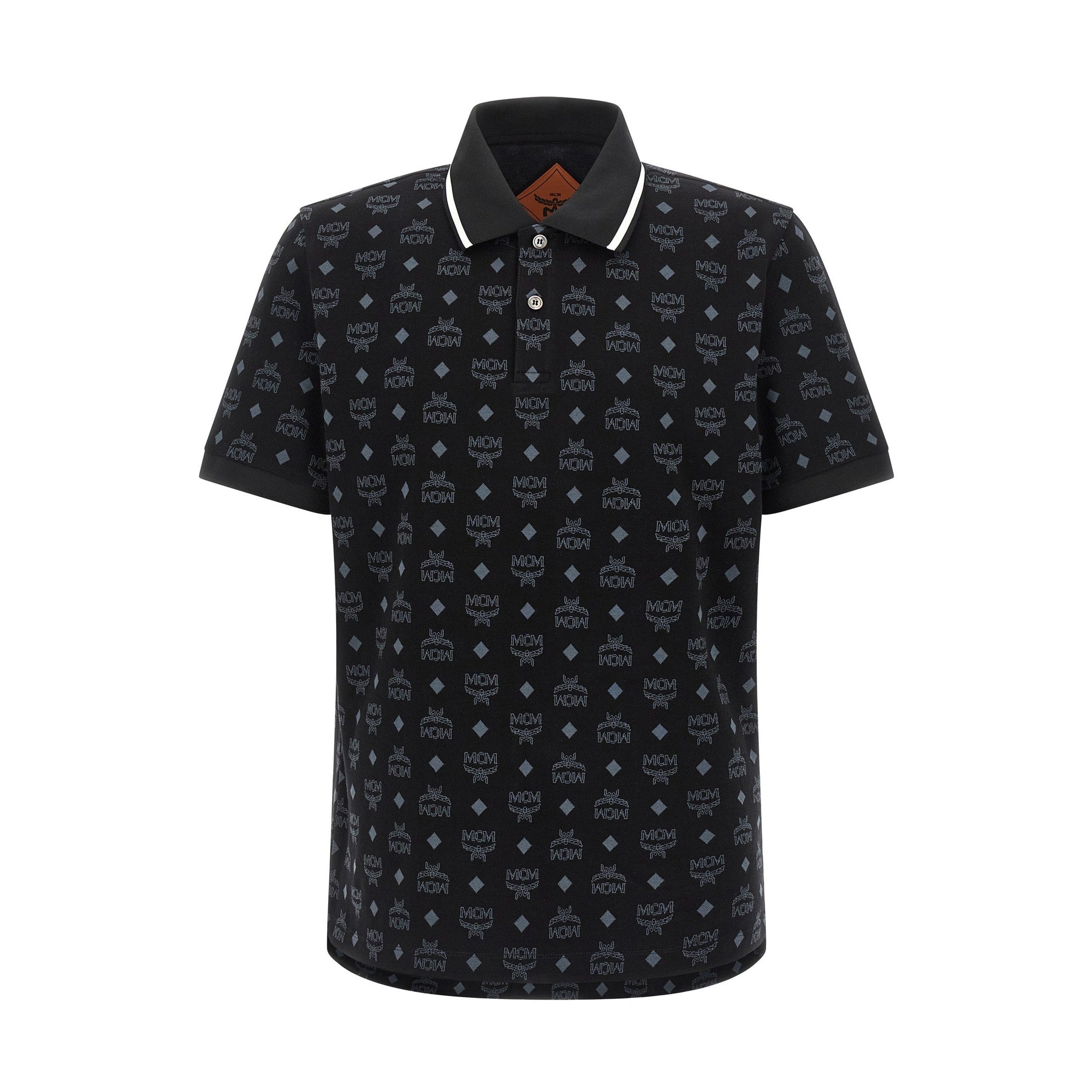 MCM Black Cotton Polo Shirt