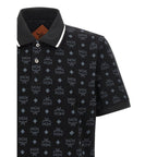 MCM Black Cotton Polo Shirt