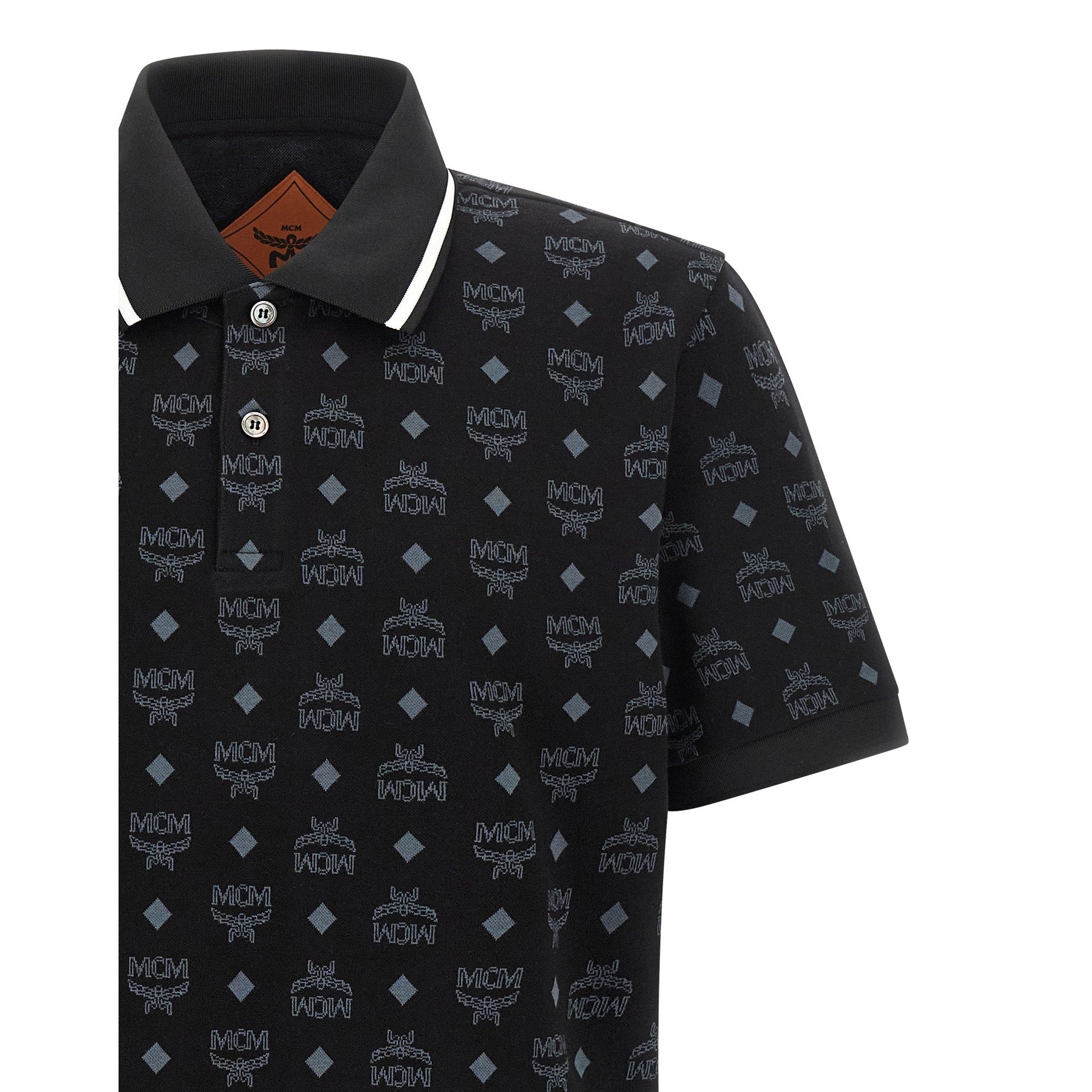 MCM Black Cotton Polo Shirt