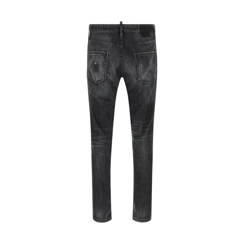 Dsquared² Black Cotton Jeans Denim
