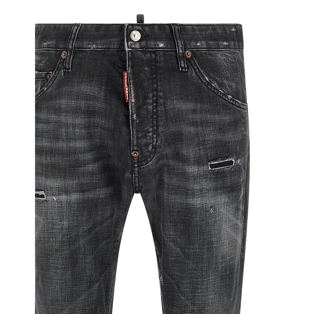 Dsquared² Black Cotton Jeans Denim