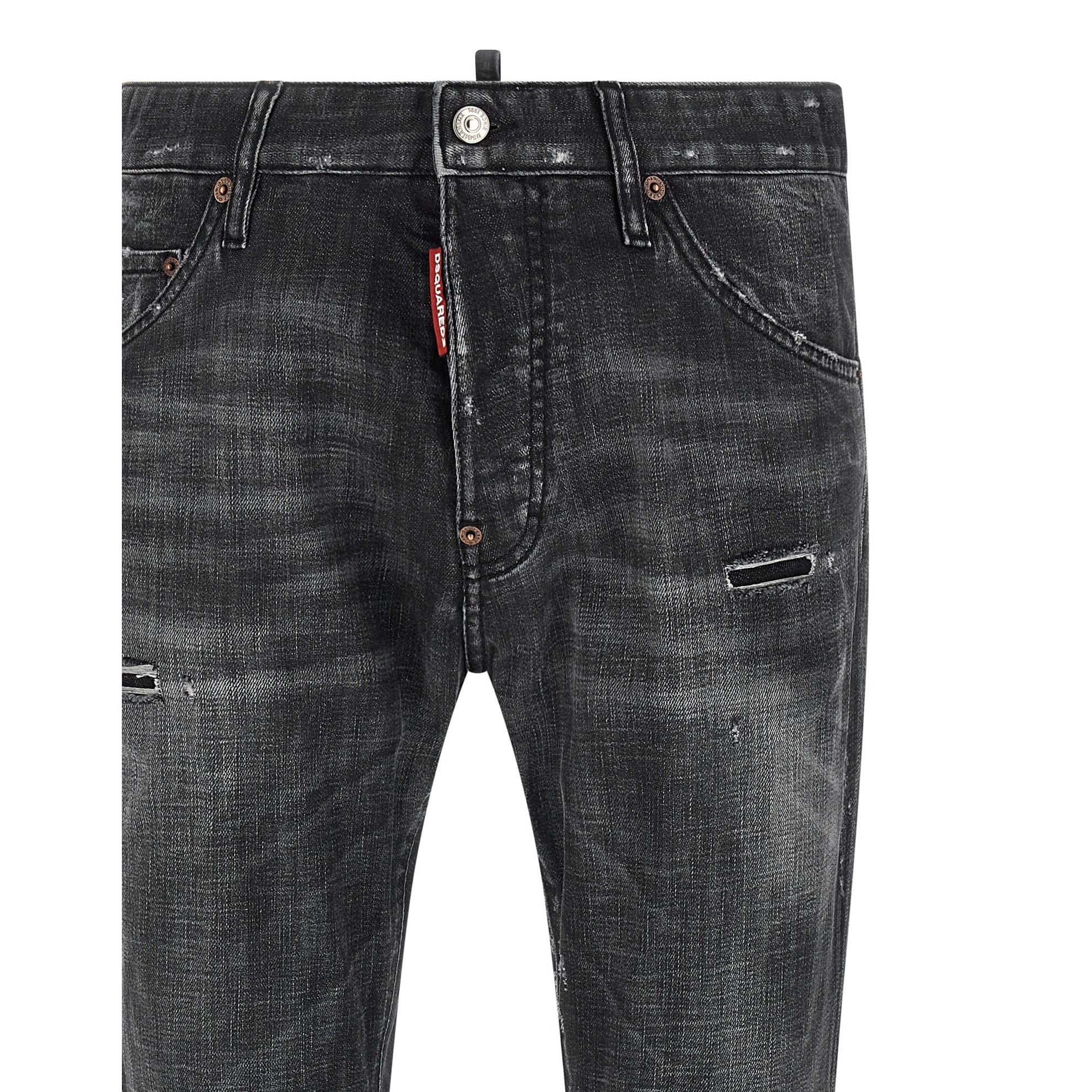 Dsquared² Black Cotton Jeans Denim