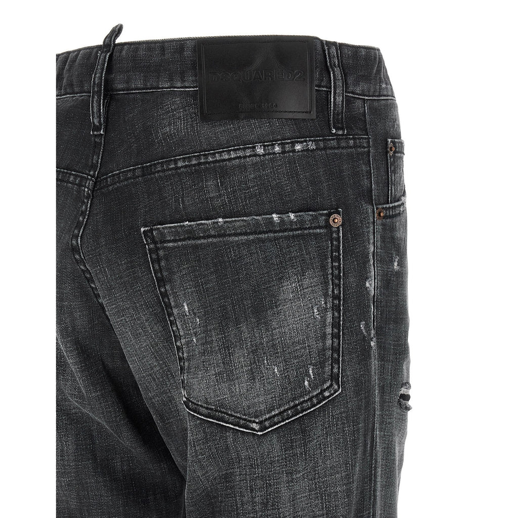 Dsquared² Black Cotton Jeans Denim