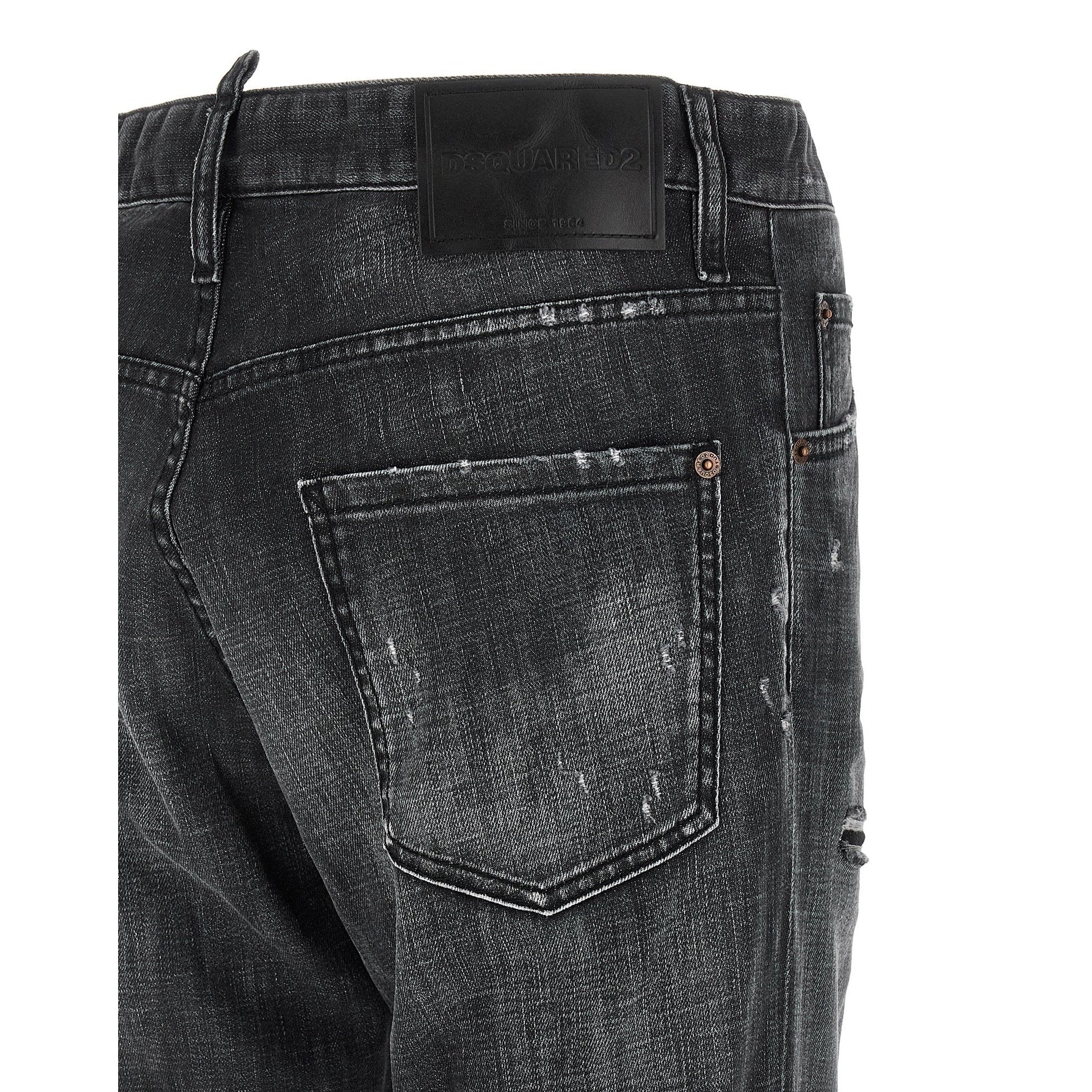 Dsquared² Black Cotton Jeans Denim