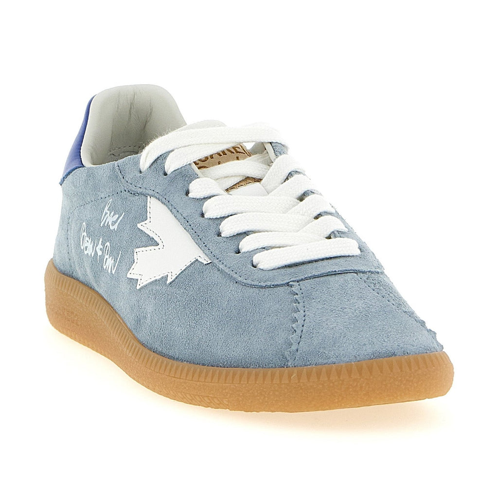 Dsquared² Blue Calfskin Low Top Sneakers