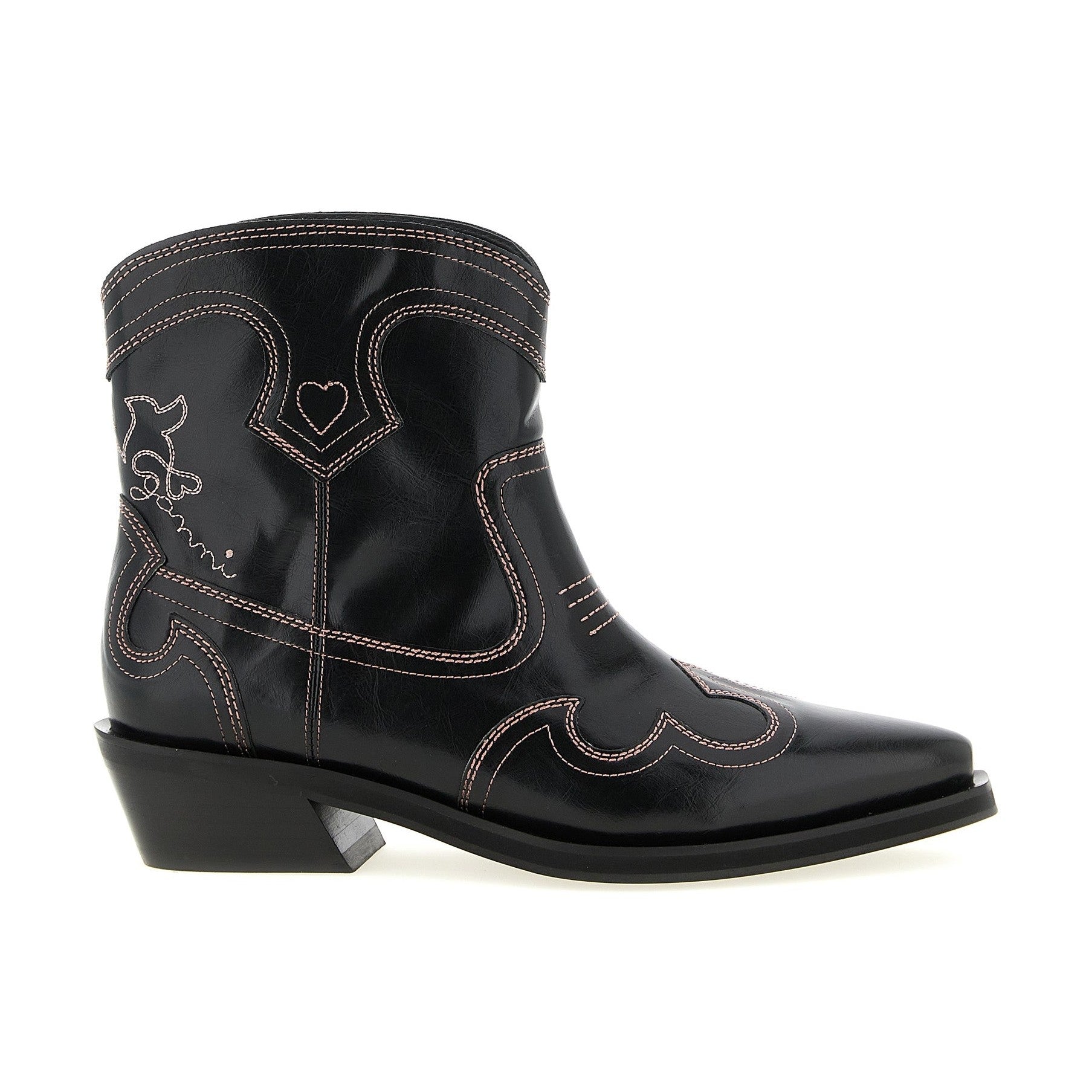 Ganni Black Polyethylene Chelsea Boots