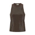 Brunello Cucinelli Brown Cotton Tank Tops