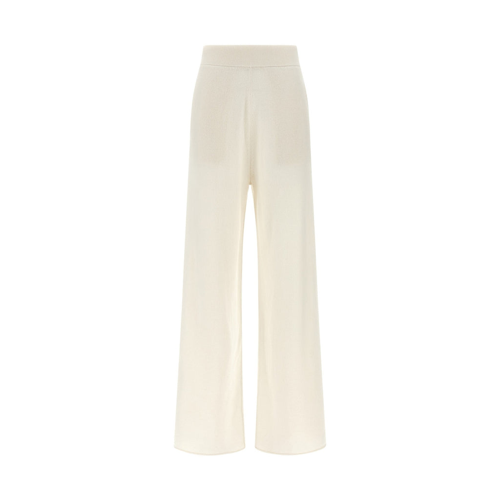 Max Mara White Cashmere Casual Pants