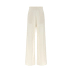 Max Mara White Cashmere Casual Pants
