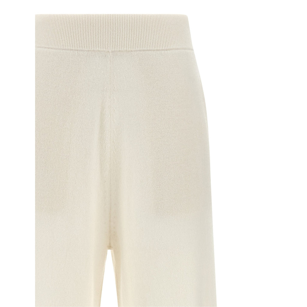 Max Mara White Cashmere Casual Pants