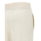 Max Mara White Cashmere Casual Pants