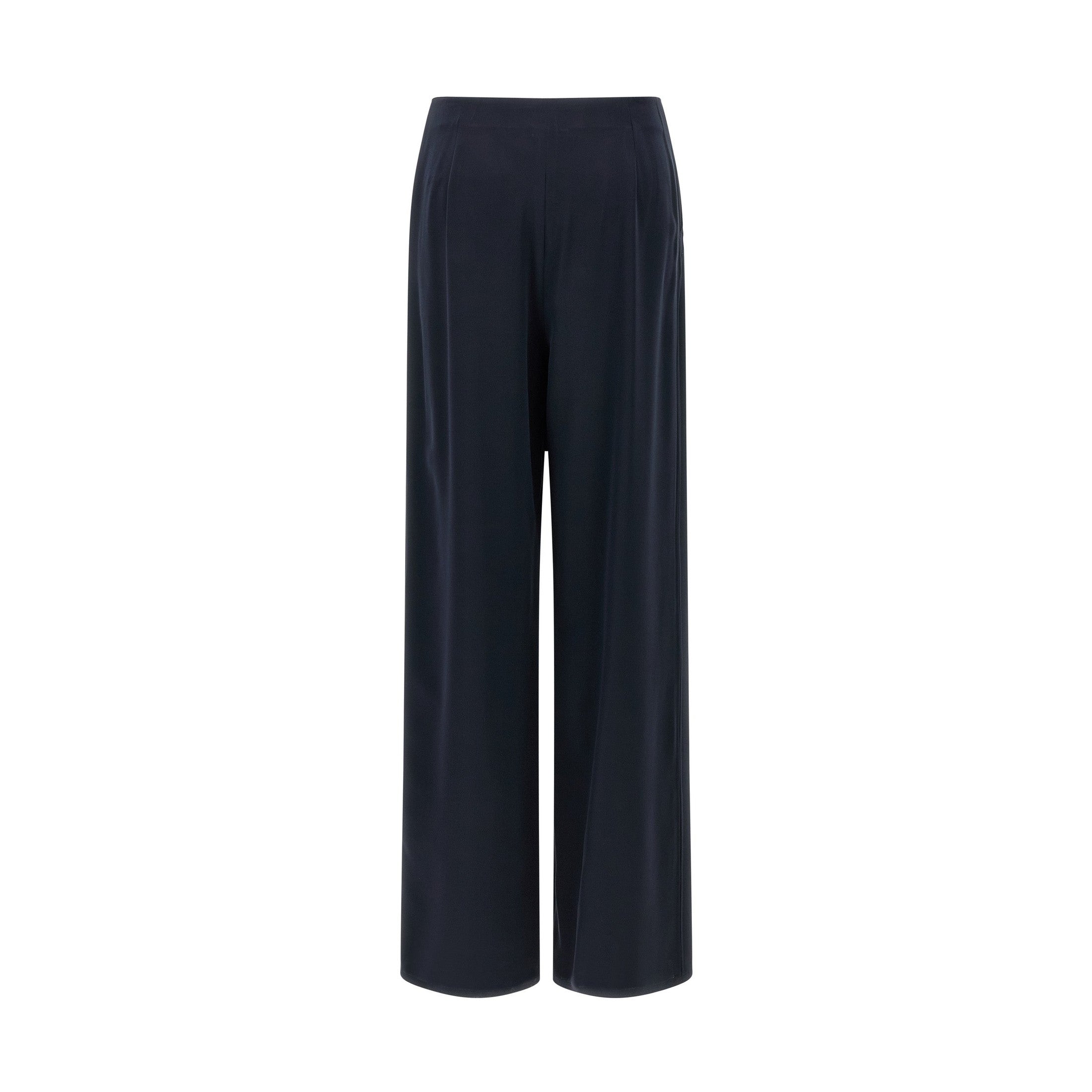 Max Mara Blue Silk Casual Pants