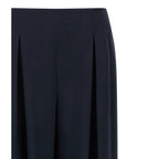 Max Mara Blue Silk Casual Pants