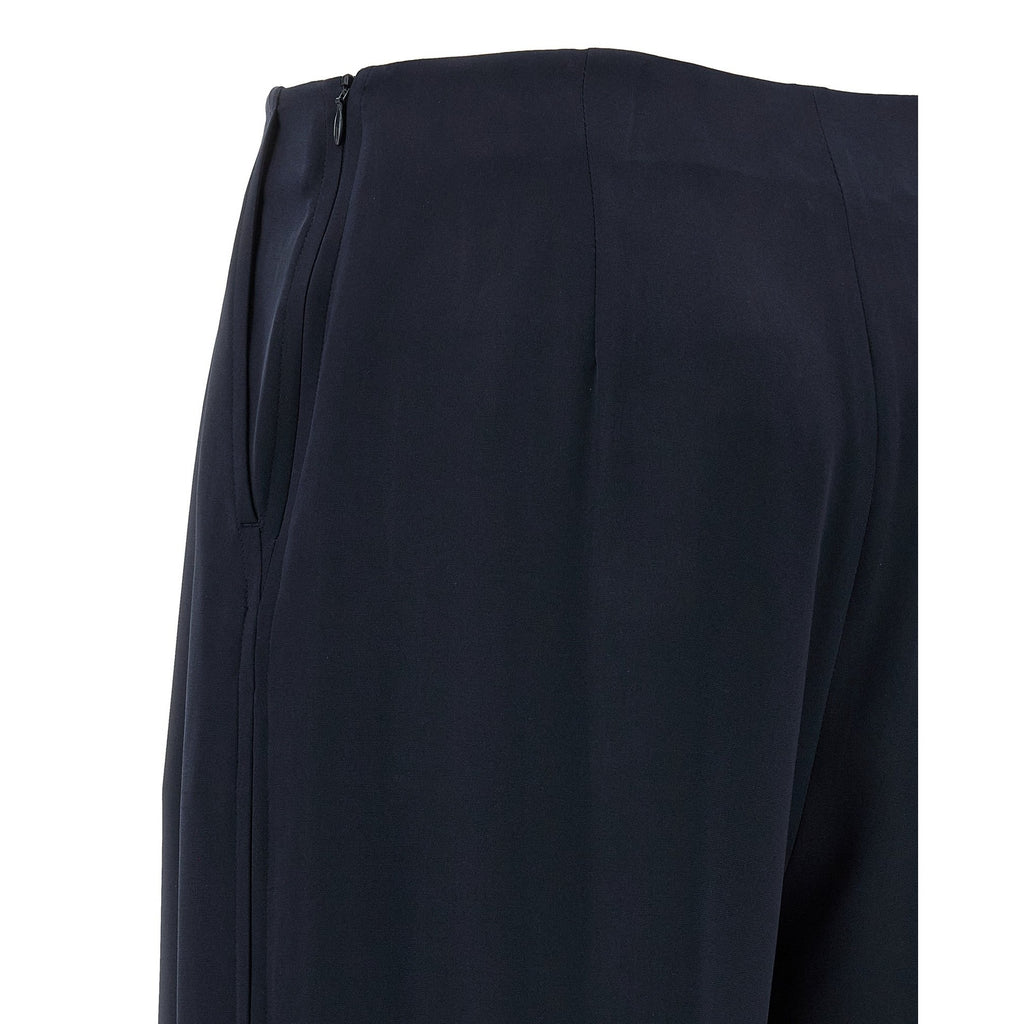 Max Mara Blue Silk Casual Pants