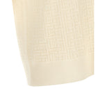 Balmain White Wool Polo Shirt