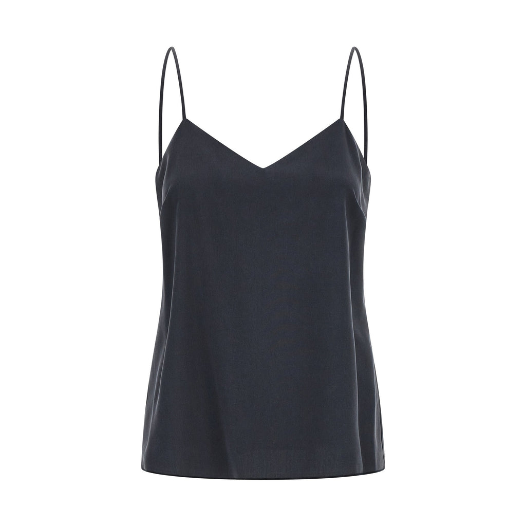 Max Mara Gray Silk Sleeveles T-Shirt