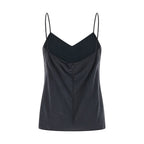 Max Mara Gray Silk Sleeveles T-Shirt