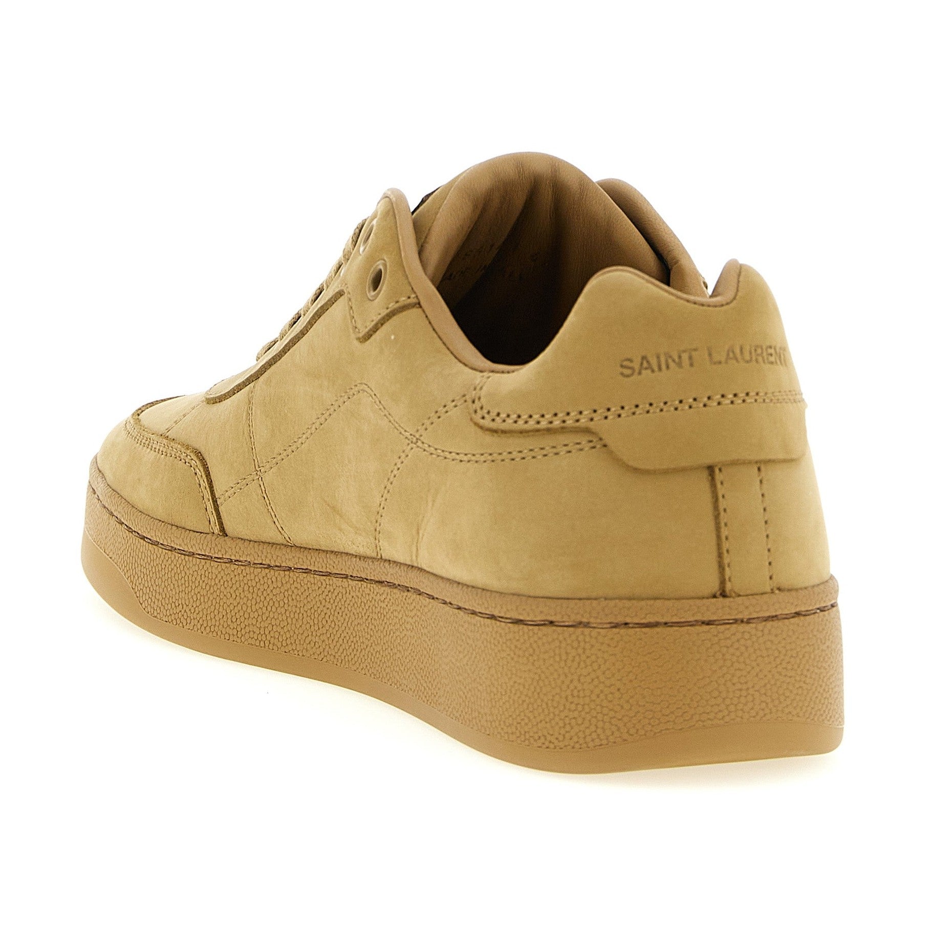 Saint Laurent Beige Calfskin Sneakers