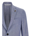 Pal Zileri Blue Wool Blazer
