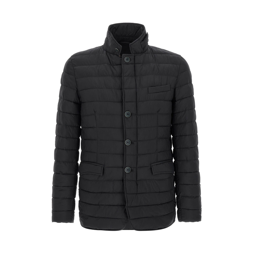 Herno Blue Polyamide Full-Length Jacket