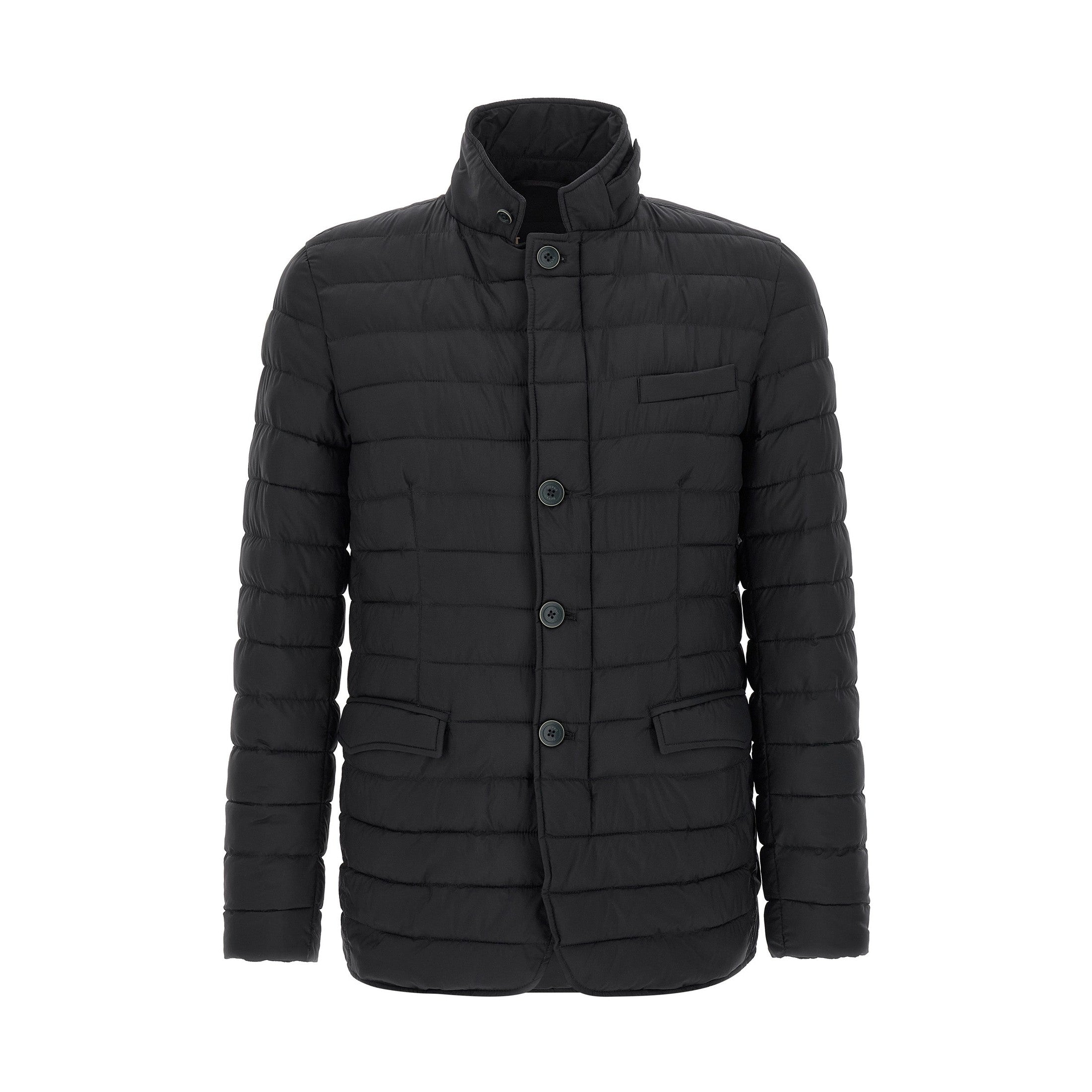 Herno Blue Polyamide Full-Length Jacket