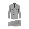 Pal Zileri Gray Polyester Two-Piece Suit