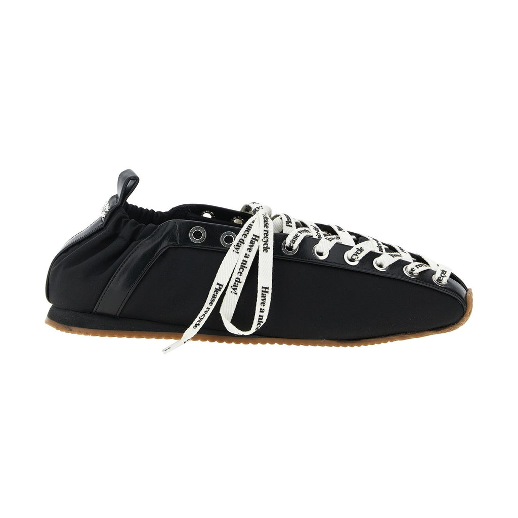 Ganni Black Polyamide Ballet Flats