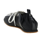 Ganni Black Polyamide Ballet Flats
